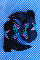 Kids Butterfly boots Blue, size 10
